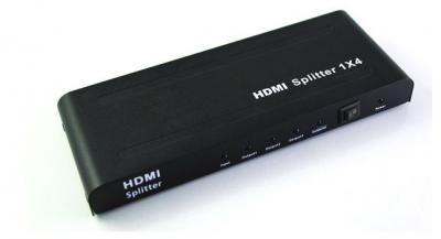 HDMI分配器 1进4出 切换器 一分四 高清分配器 1.4 版支持3D