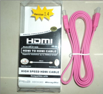 HDMI高清线彩色 1.5米3米5米10米 支持1080P 3D